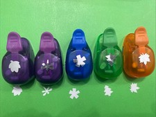 EK Success Paper Shapers Punch Lot Of 5- Tree, Leaf, Maple Leaf, Dargonfly Etc.