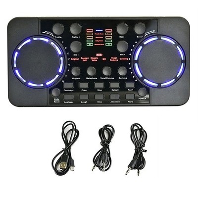 V300 Pro Soundkarte Bluetooth-Kompatibles Audio-Interface Mixer DJ Digital 2077