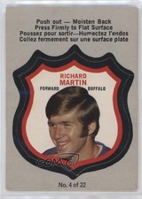 1972-73 O-Pee-Chee Player's Crests Rick Martin #4 0a6