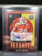 2023 Legacy Trenton Simpson Premium Penmanship Ruby RC Auto 16/50 Clemson