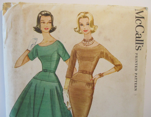 McCall's Pattern 5579 Misses Dress Slim or Flared Skirt Size 14 Bust 34 Vtg 1960 - Picture 2 of 13