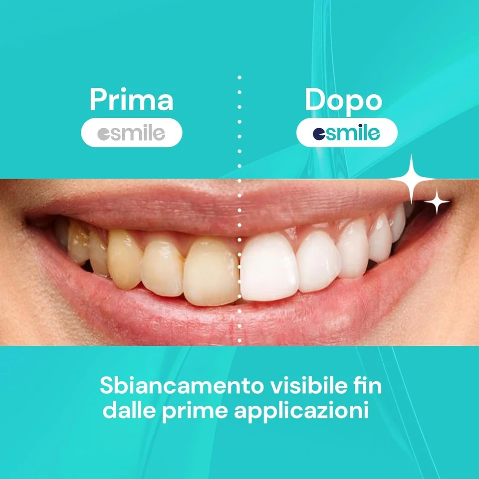 ESMILE Polvere Sbiancante Denti Immediato - Carbone Attivo Naturale al gusto di - Immagine 3 di 4