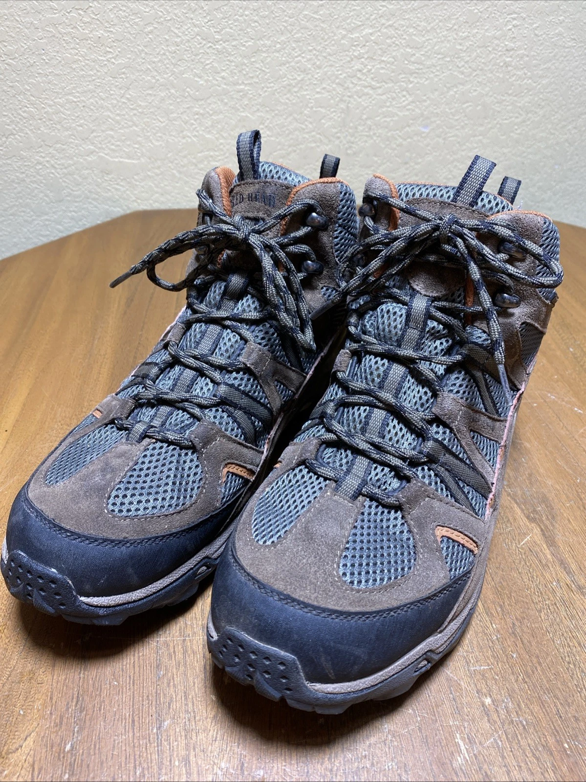 Red Head Mens 11D Waterproof Hiking Boots Brown Gray Orange
