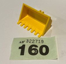 Lego Construction Digger Bucket 3x6 7 teeth part 30394 YELLOW.