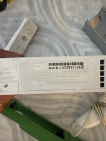 Wii Bundle w NIB Fit Board  Cords Controlle & Sensor Bar + 5 Games Lot TESTED