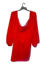 NWT Princess Polly X X Lillie Long Sleeve Mini Dress Red Curve Size US 16 AU 20