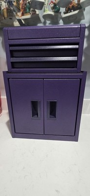 Hyper Tough Limited Edition 11.6-inch Steel Mini Tool Storage Cabinet in purple