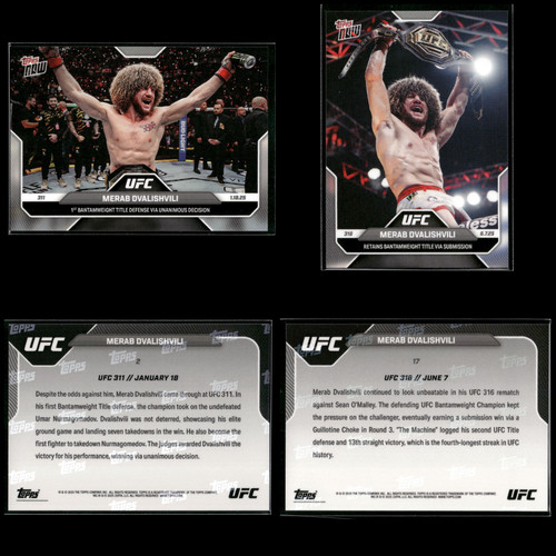 Merab Dvalishvili – Merab Dvalishvili - 2025 UFC Topps NOW® - Card 17 - PR: 969