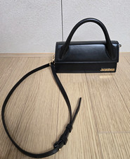Authentic Jacquemus Le Chiquito Long Shoulder Bag in Classic Black