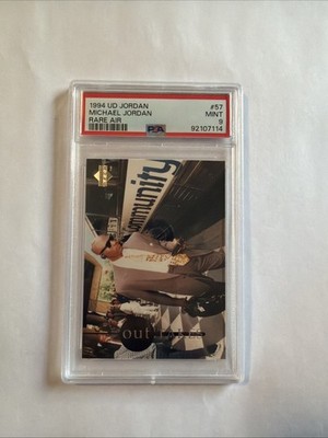 1994 UPPER DECK MICHAEL JORDAN RARE AIR #57 HOF PSA 9 | eBay 1994 UPPER DECK MICHAEL JORDAN RARE AIR #57 HOF PSA 9 | eBay