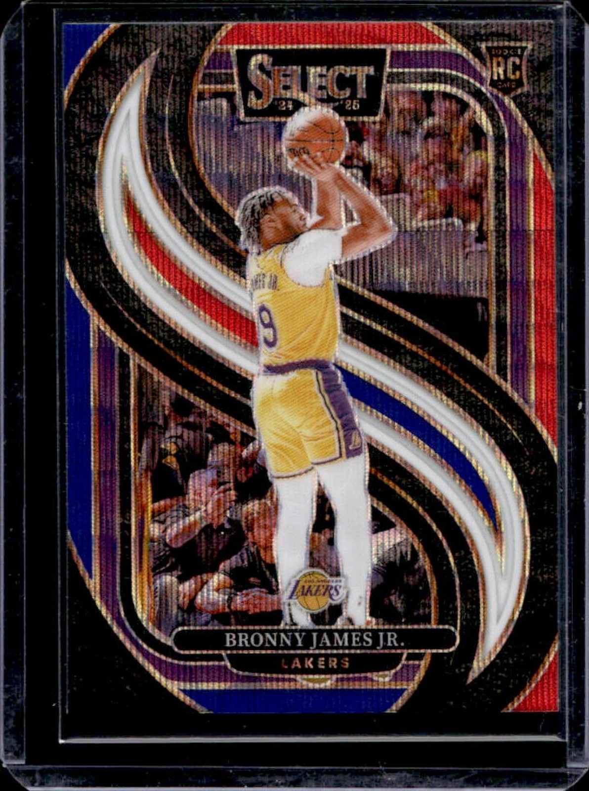 2024-25 Select Bronny James Jr. Premier RC Tri-Color Prizm #179 Lakers