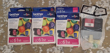 Genuine Brother LC61M Magenta Ink Cartridges 3-Pack OEM Replacement LC61 2015/18