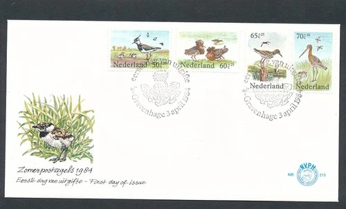 D473741 Netherlands FDC Birds Summer Stamps 1984 NVPH 215