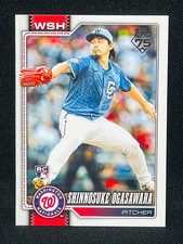 2026 Topps Series One Baseball Card #32 SHINNOSUKE OGASAWARA RC - NATIONALS