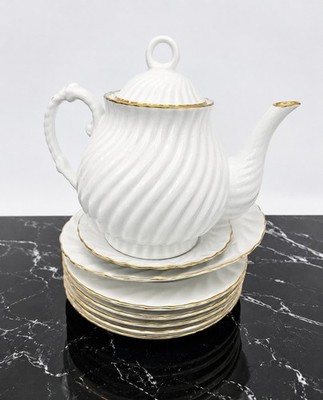 Vintage Harmony House Porzellan Teeservice Konvolut - Weiß & Gold