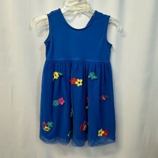 Hanna Andersson Blue Chasing Summer Dress Soft Tulle 130cm US 8 Kids