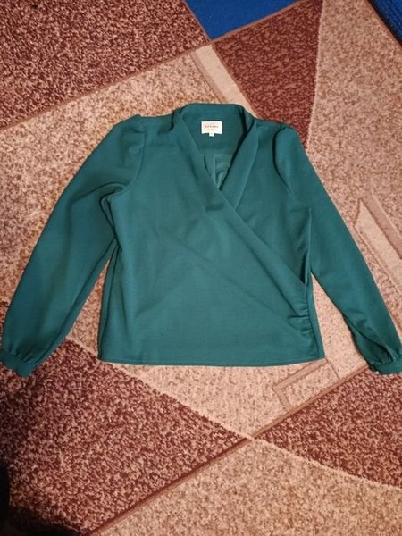 Women Sezane Shirt Green Polyester 38