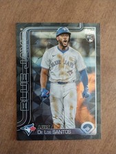 2025 Topps Series 1 Luis De Los Santos #13 Black Diamante Foil 1/10 