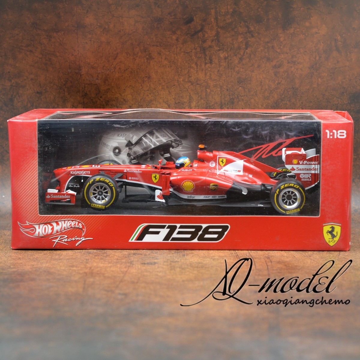 Hot Wheels Ferrari F138 Fernando Alonso 2013 BCK14 1/18 for sale