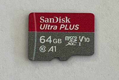 Sandisk 64GB Extreme PLUS Micro SD XC A1 Memory Card