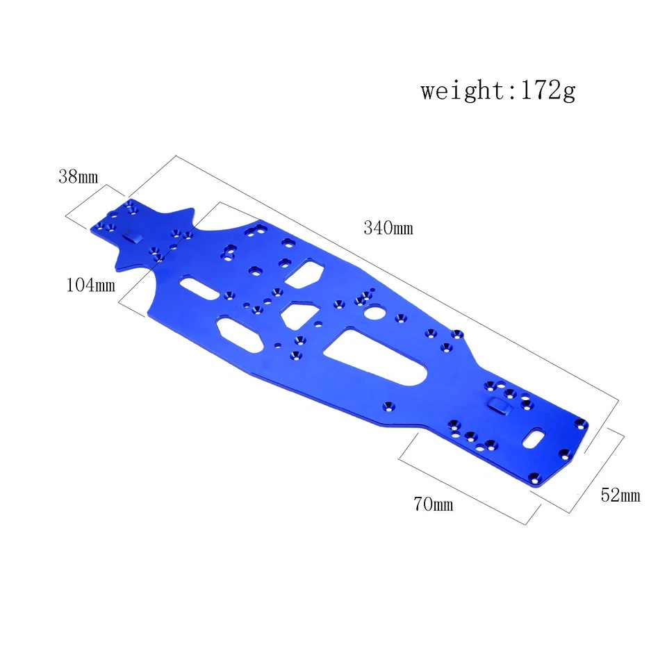 Kyosho FW06 FW05 RC Car Chassis - Original Metal Chassis Plate VS053B - Image 2 of 4