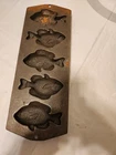 Lodge Cast Iron Fish Mold Pan, Vintage, 5PP2 Perch Cornbread L@@K