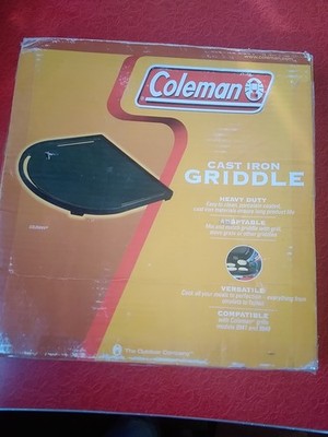 Coleman Heavy Duty Cast Iron Griddle New Open Box R9949-A17C 