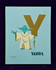 SHAG Star Wars Celebration Alphabet Print 2020 Artist Series Yoda