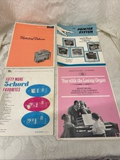 Vtg Lot 4 Organ Chord/Song Songbooks, Sheet Music, Lowrey, Wurlitzer, 3 Chord