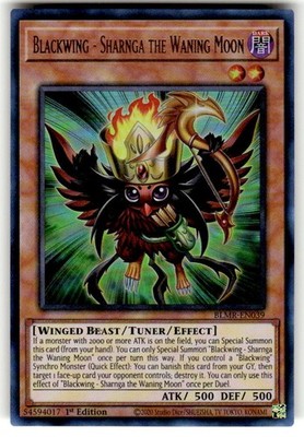 Yugioh Blackwing - Sharnga the Waning Moon Ultra Rare BLMR-EN039 1st Ed NM