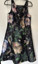 Adrianna Papell Women s Mikado Floral Print Dress Size 10