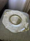 Lancaster Elegant Depression Glass Yellow "Jubilee" Cake Tray Plate 1930's 11"
