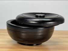 Black Mango Wood Shaving Soap Bowl Mug Cup Man Gift Holidays Christmas Birthday