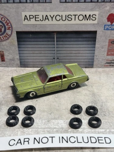2 sets of tires , 8 total for Lesney Matchbox no 52 mercury cougar