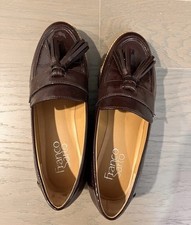 Franco Sarto Brown Leather Loafers, mint condition, only wore twice