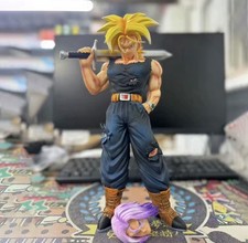 Dragon Ball Z Trunks Figure Super Saiyan 32.5cm PVC Statue DBZ Anime w/ Alt Head