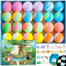 Bath Bombs for Kids with Surprise Inside   24 Pack Handmade Bath Bombs with G...