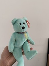 RARE TY Beanie Babies - "Ariel" the Bear Plush Toy DATE OF BIRTH: 10 - 29 - 96.