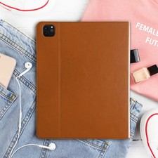 iPad Air 11 M4 Case- Genuine Leather - With/Without Pencil Holder -Sleep/Wake