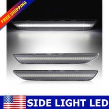 2x White LED Rear Side Marker Light Lamp For 2015-2022 Ford Mustang Super Bright