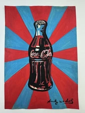 Andy Warhol COA Art Painting Original Drawing Vintage Paper Signed