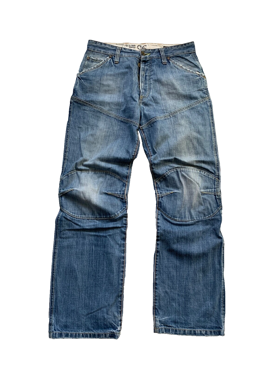 90s G-Star Elwood Denim 34×32 Balenciaga Mens G-Star Raw Elwood 1996/2006 Jeans Double Knee Denim