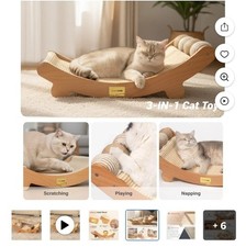 Cheerpals Cat Scratcher Pad With Toy Bolls