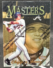 🔥1997 Topps Finest Masters RARE GOLD With Peel Chipper Jones #330 BRAVES! HOF!
