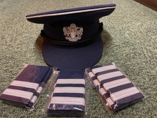 LATEST  BRITISH AIRWAYS original PILOT RANK SLIDES- 4 BAR SET