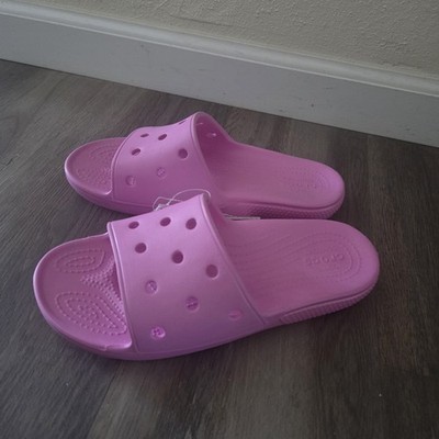 Crocs Slide Women's Size 9 Mens Size 7 Sandal - Pink NEW