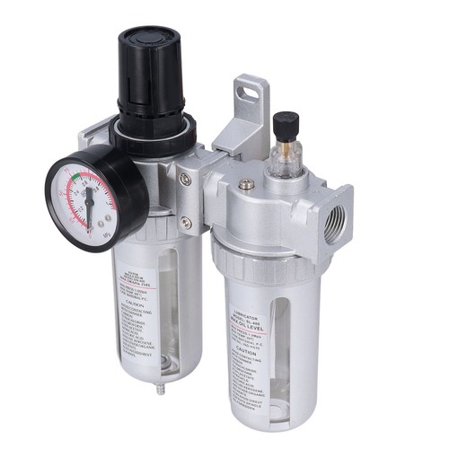 G1/2 Zoll Luftkompressor Filter Wasser Ölabscheider Regler mit Druck - Bild 12 von 22