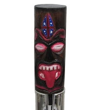 NEW WOODEN TIKI BEER TAP HANDLE COLLECTIBLE BAR MANCAVE AMERICA BREW USA FUNNY