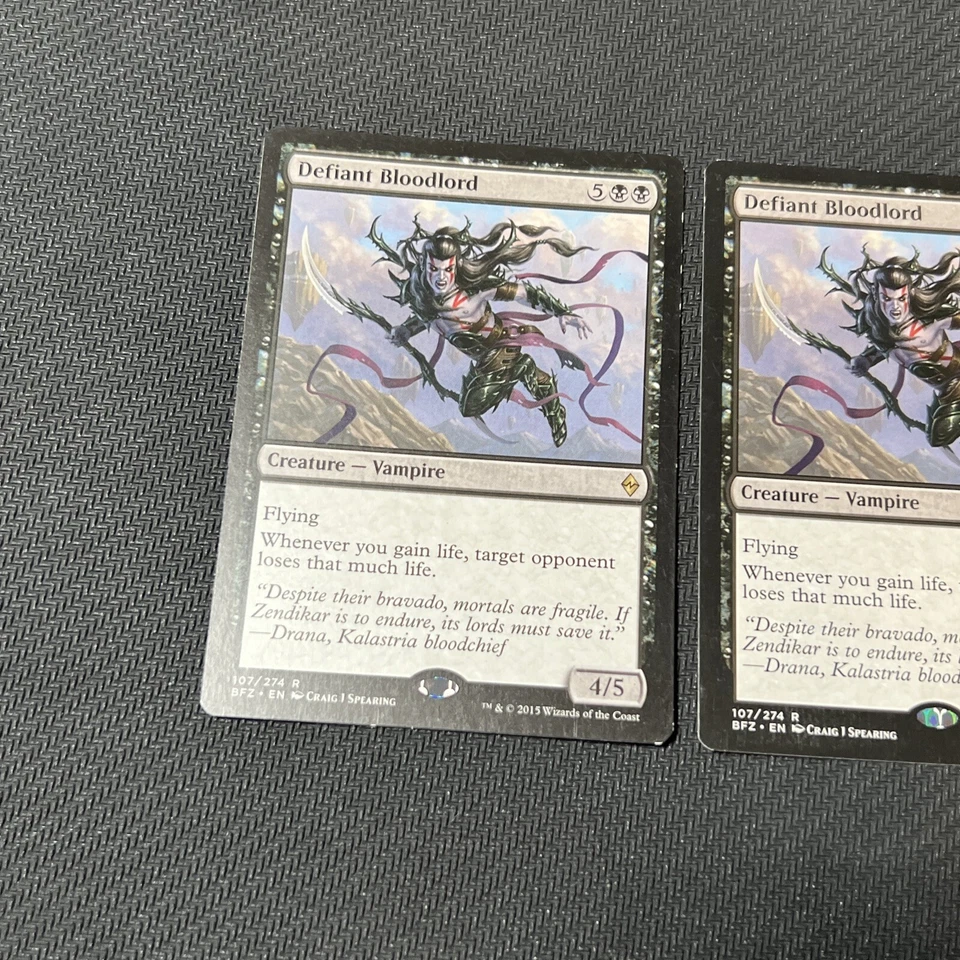 Defiant Bloodlord Magic The Gathering Mtg Rare Battle for Zendikar Card 2 - Image 2 of 4