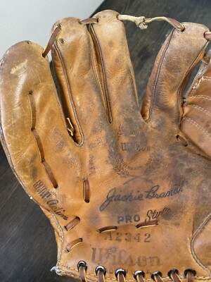 Golden Anniversary Wilson Leather Baseball Glove Jackie Golden Anniversary Wilson Leather Baseball Glove Jackie